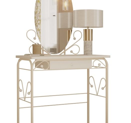 Дамский столик "Версаль" белый/белый ГЗМИ