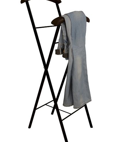 Вешалка напольная "Версаль" чёрный / шоколад (тёмно-коричневый) ГЗМИ