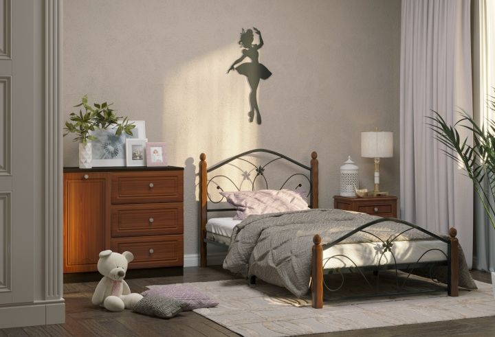 Кровать Селена 1 черный-махагон ГЗМИ