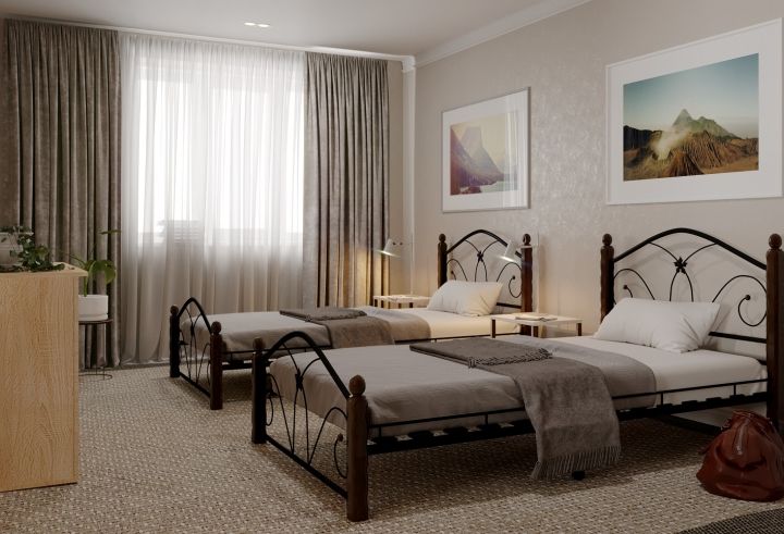 Кровать Селена 1 черный-шоколад ГЗМИ