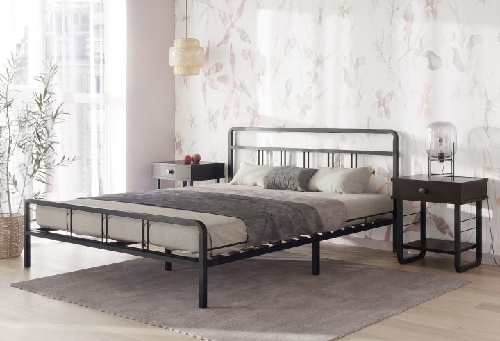 Кровать Леон черный-черный ГЗМИ