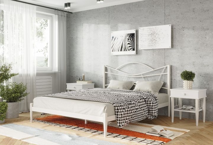 Кровать Нори белый-белый ГЗМИ