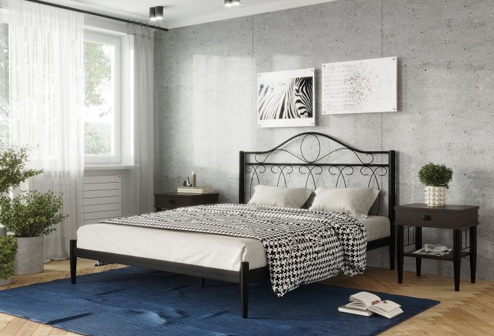 Кровать Элегия черный-черный ГЗМИ