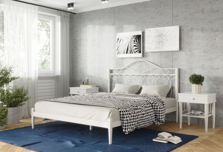 Кровать Элегия белый-белый ГЗМИ