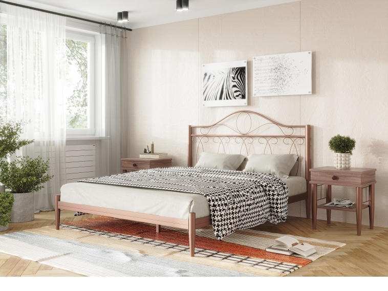 Кровать Элегия бронза-бронза ГЗМИ