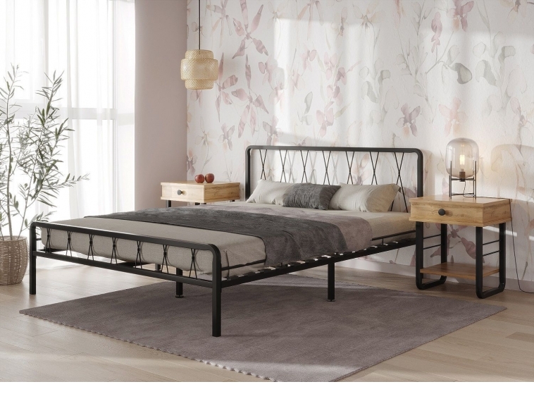 Кровать КЛЭР черный-черный ГЗМИ