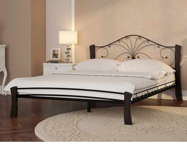 Кровать Фортуна 4 Лайт черный-шоколад ГЗМИ