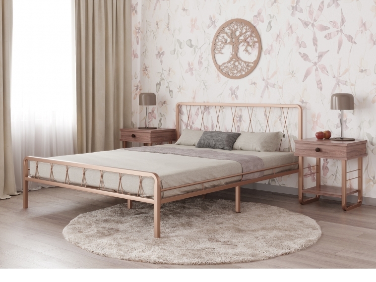 Кровать КЛЭР бронза-бронза ГЗМИ