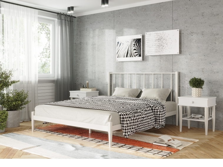 Кровать Бриз белый-белый ГЗМИ