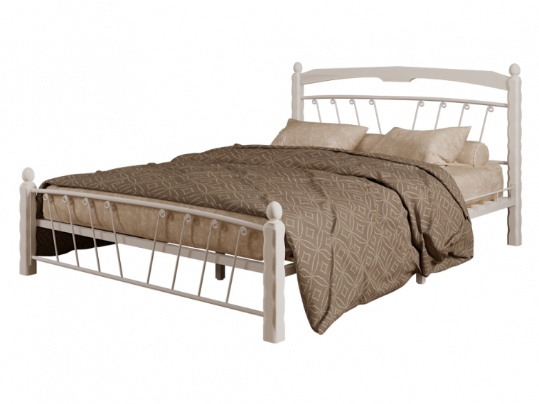 Кровать Муза 1 белый-белый ГЗМИ