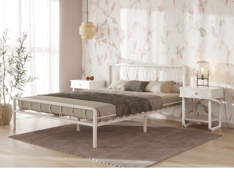 Кровать КЛЭР белый-белый ГЗМИ