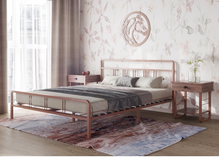 Кровать Леон бронза-бронза ГЗМИ