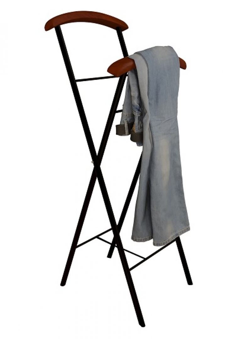 Вешалка напольная "Версаль" чёрный / махагон (красно-коричневый) ГЗМИ