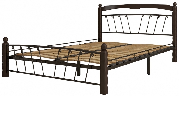 Кровать Муза 1 черный-шоколад ГЗМИ