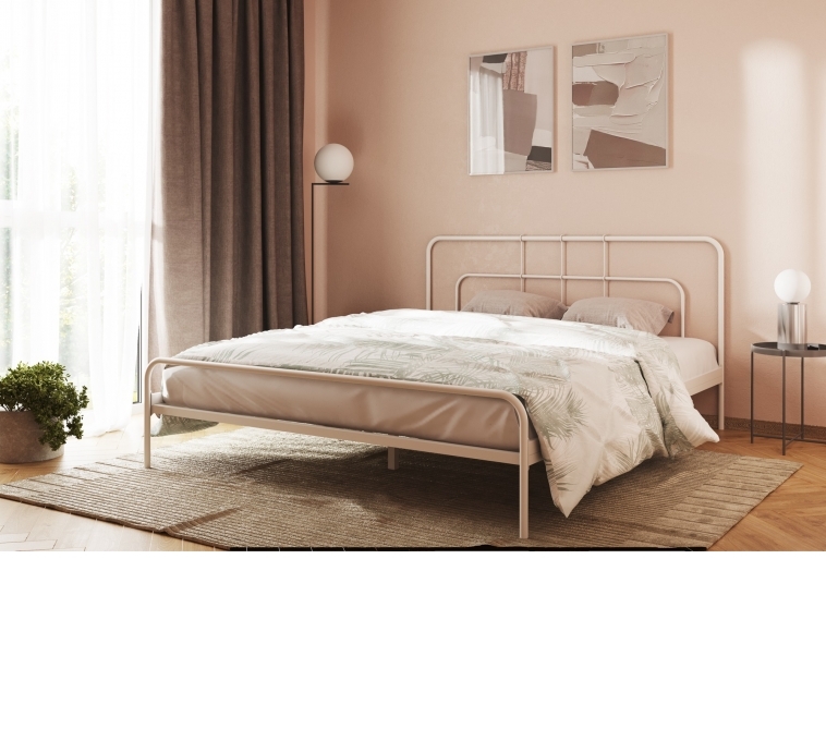 Кровать Модена белый-белый ГЗМИ