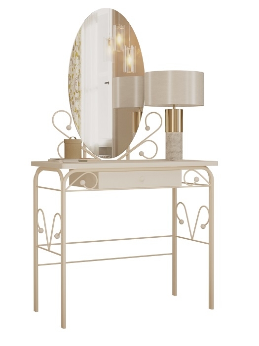 Дамский столик "Версаль" белый/белый ГЗМИ