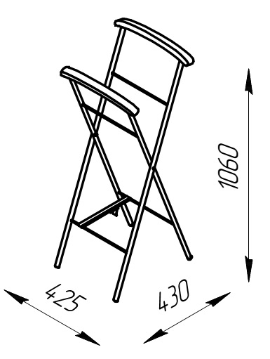 Вешалка напольная "Версаль" чёрный / махагон (красно-коричневый) ГЗМИ