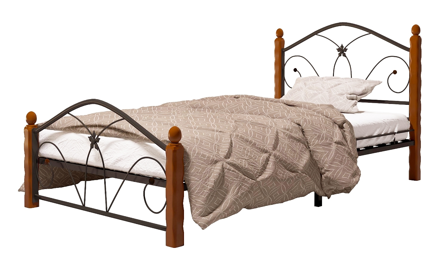 Кровать Селена 1 черный-махагон ГЗМИ