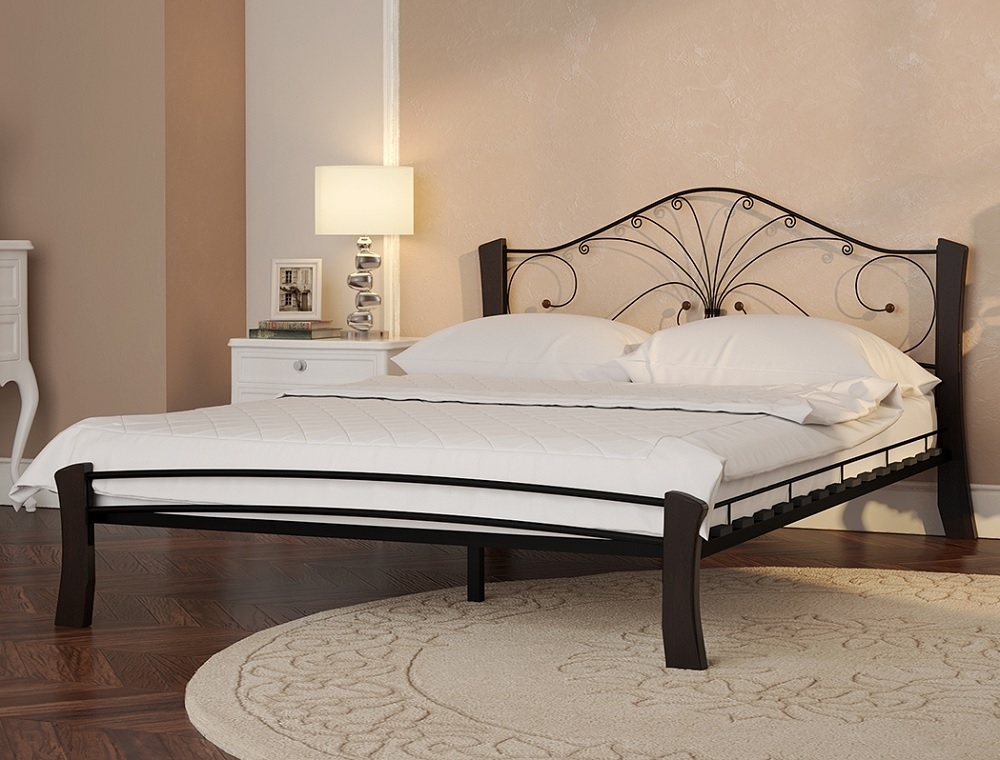 Кровать Фортуна 4 Лайт черный-шоколад ГЗМИ