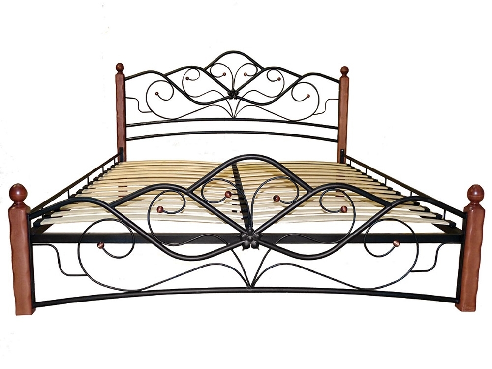 Кровать Венера 1 черный-махагон ГЗМИ