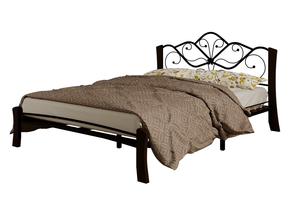 Кровать Венера 4 Лайт черный-шоколад ГЗМИ