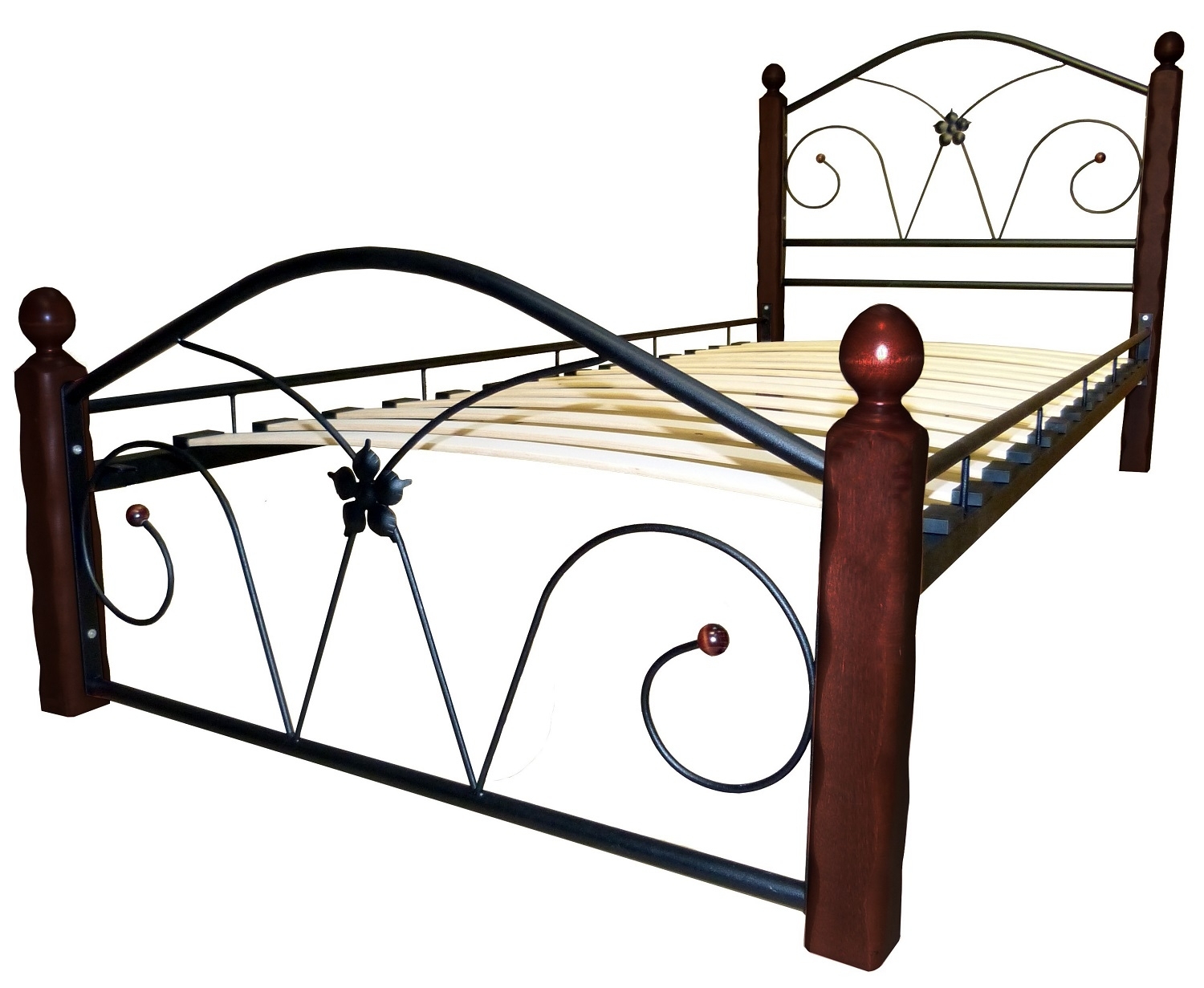 Кровать Селена 1 черный-шоколад ГЗМИ