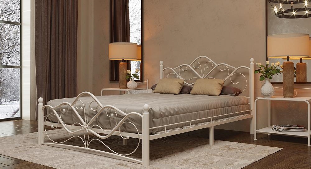 Кровать Венера 2 белый-белый ГЗМИ