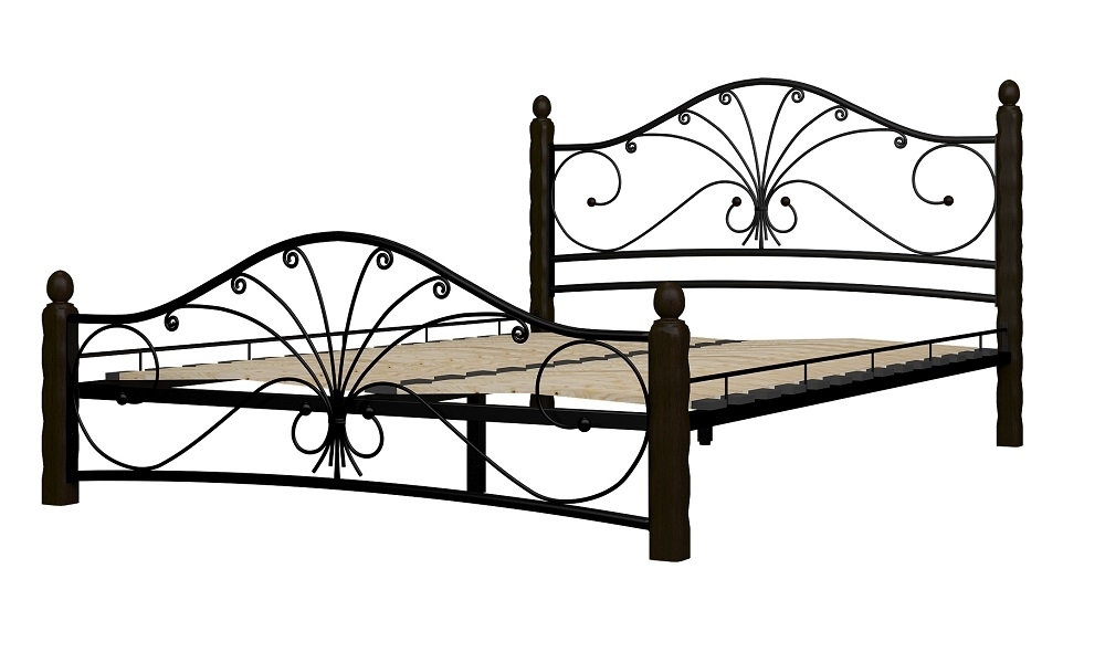 Кровать Фортуна 1 черный-шоколад ГЗМИ