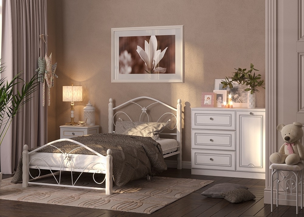 Кровать Селена 1 белый-белый ГЗМИ