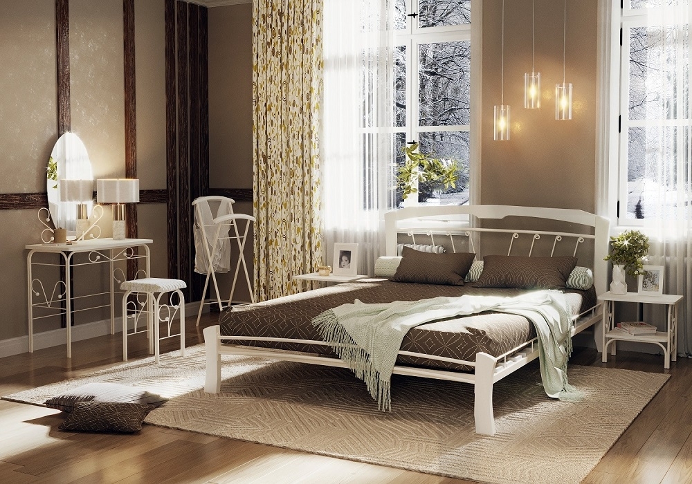 Кровать Муза 4 Лайт белый-белый ГЗМИ