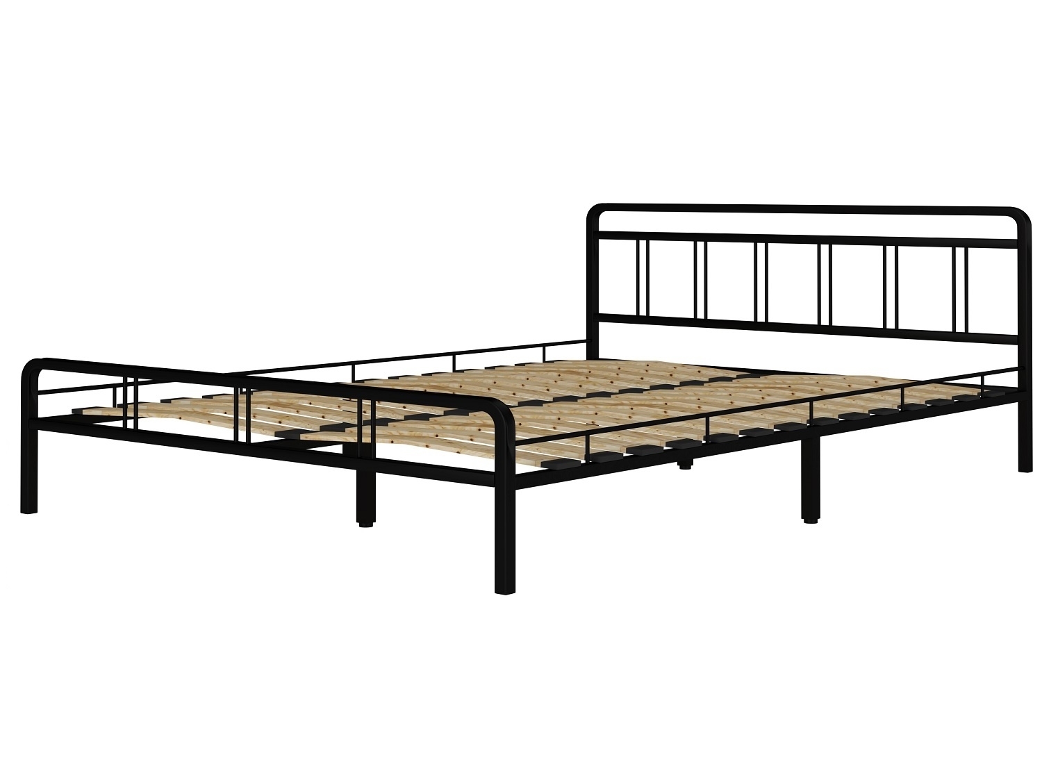 Кровать Леон черный-черный ГЗМИ