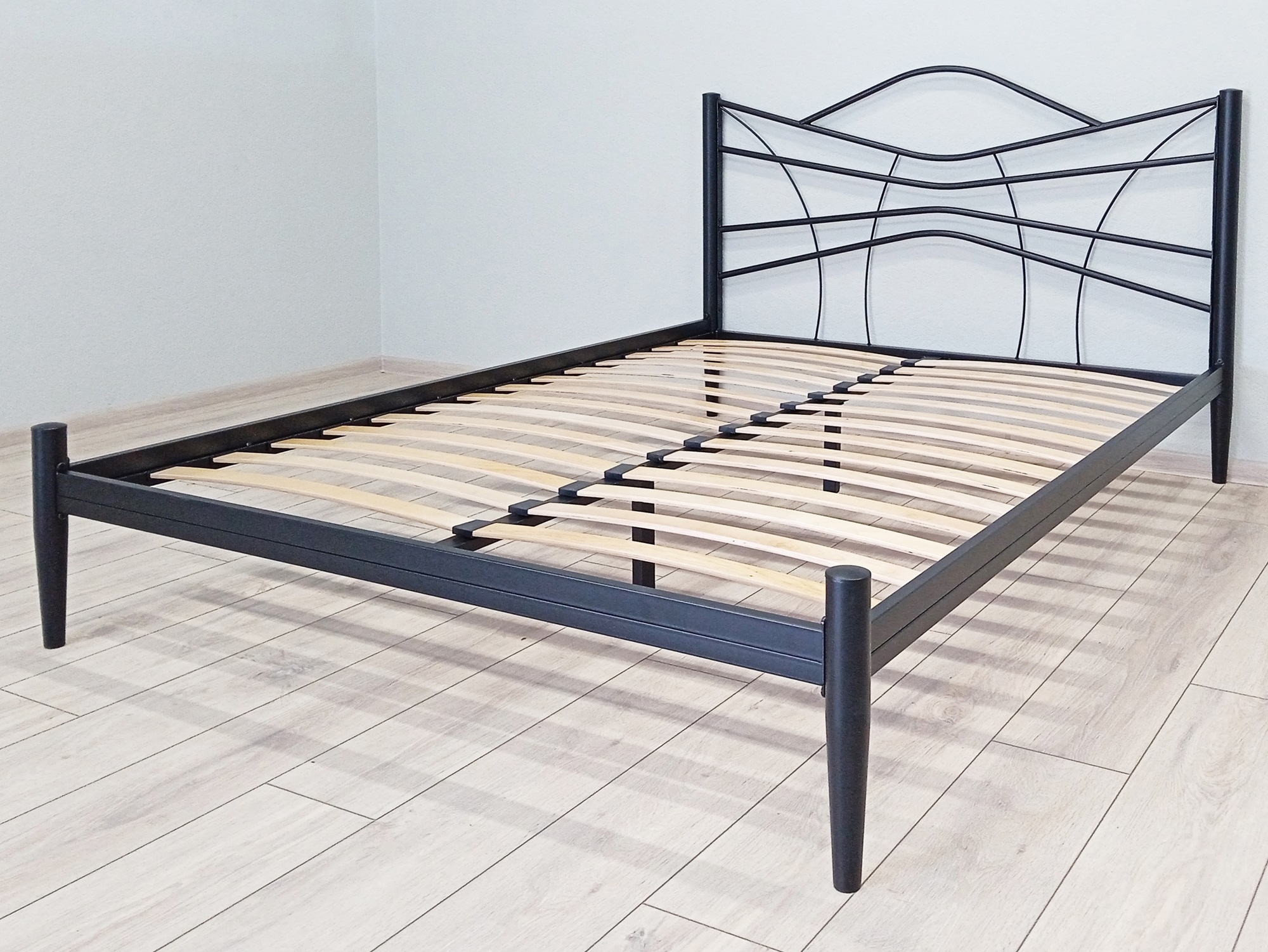 Кровать Нори черный-черный ГЗМИ