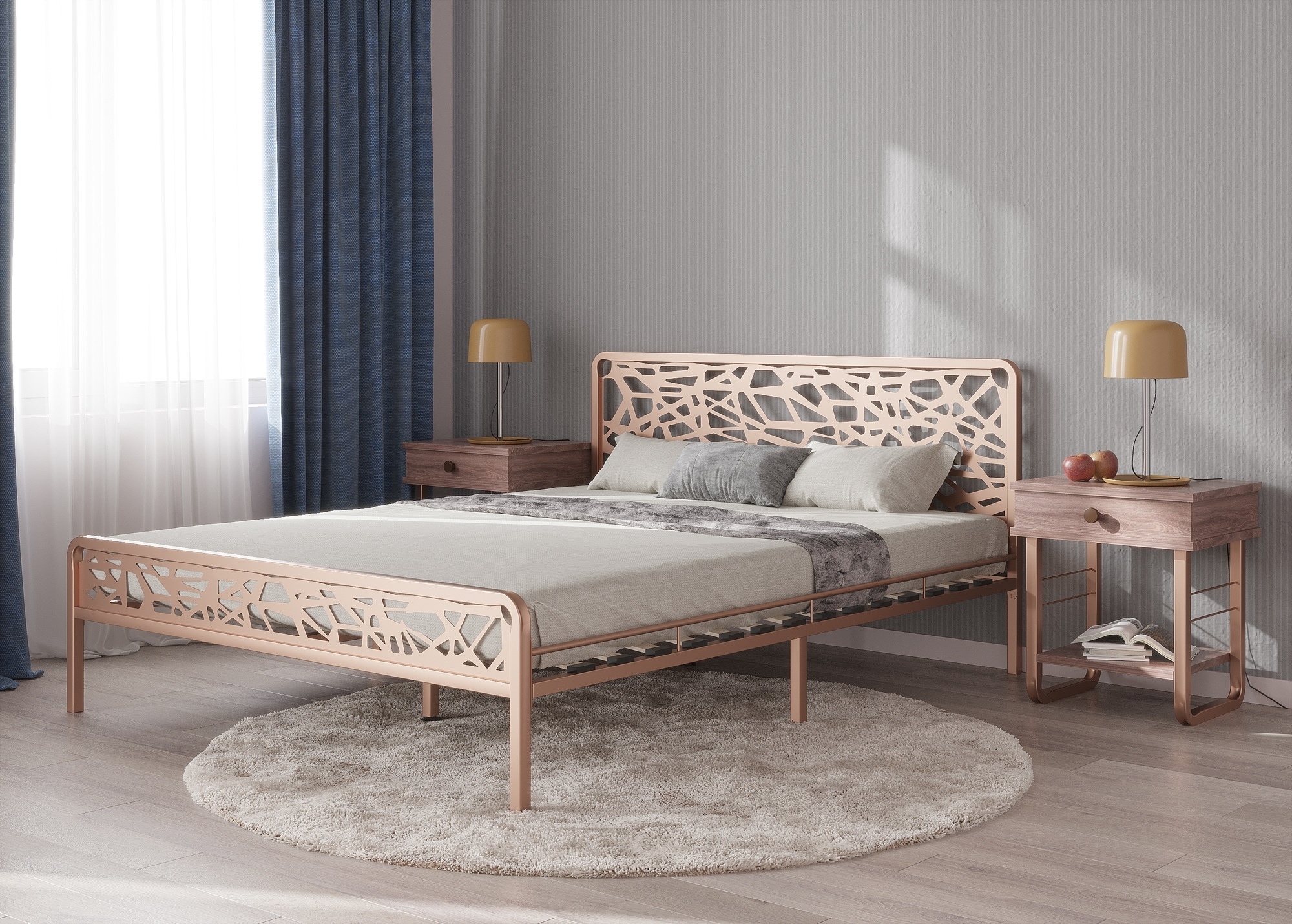 Кровать ОРИОН бронза-бронза ГЗМИ