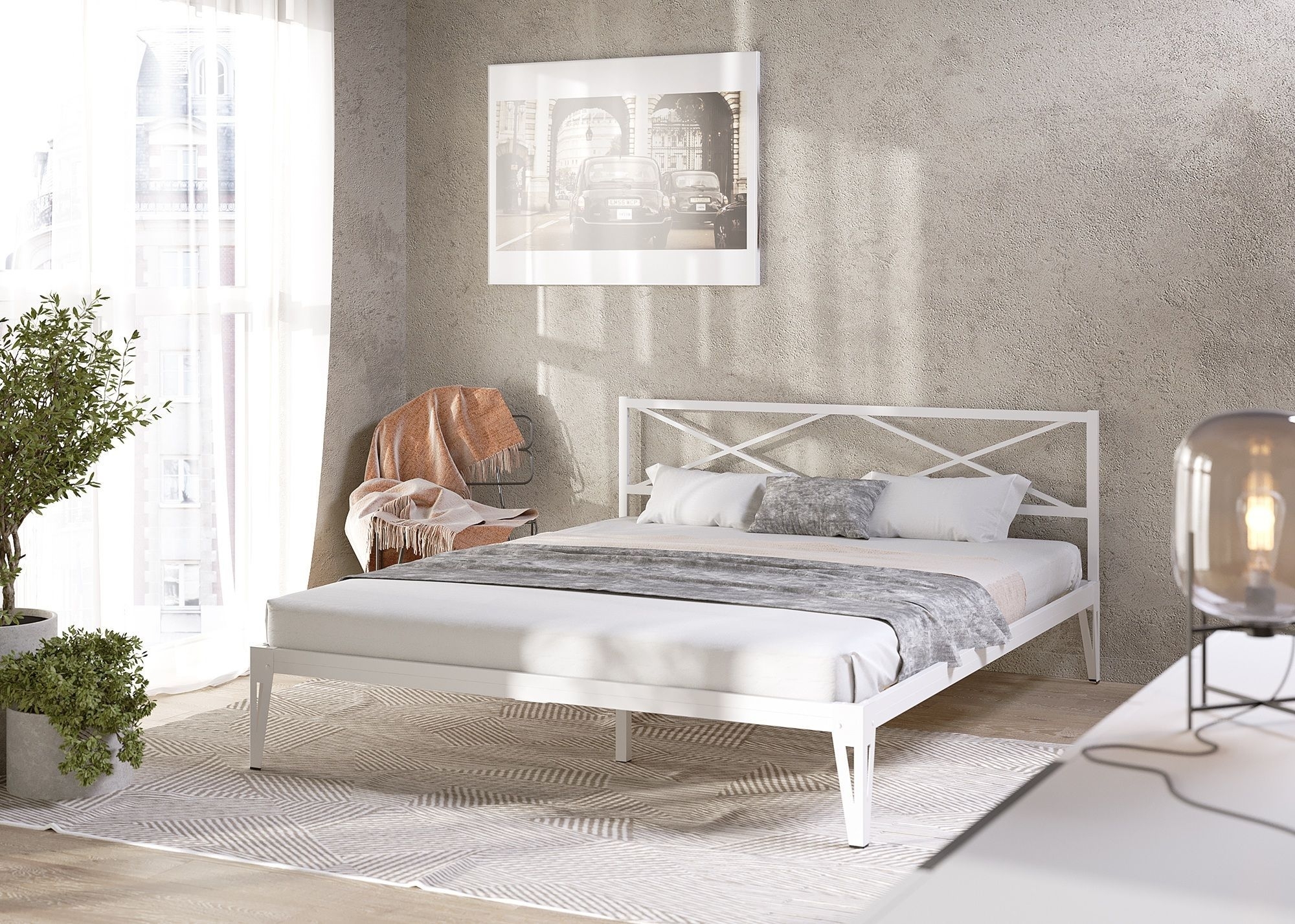 Кровать Тея белый-белый ГЗМИ