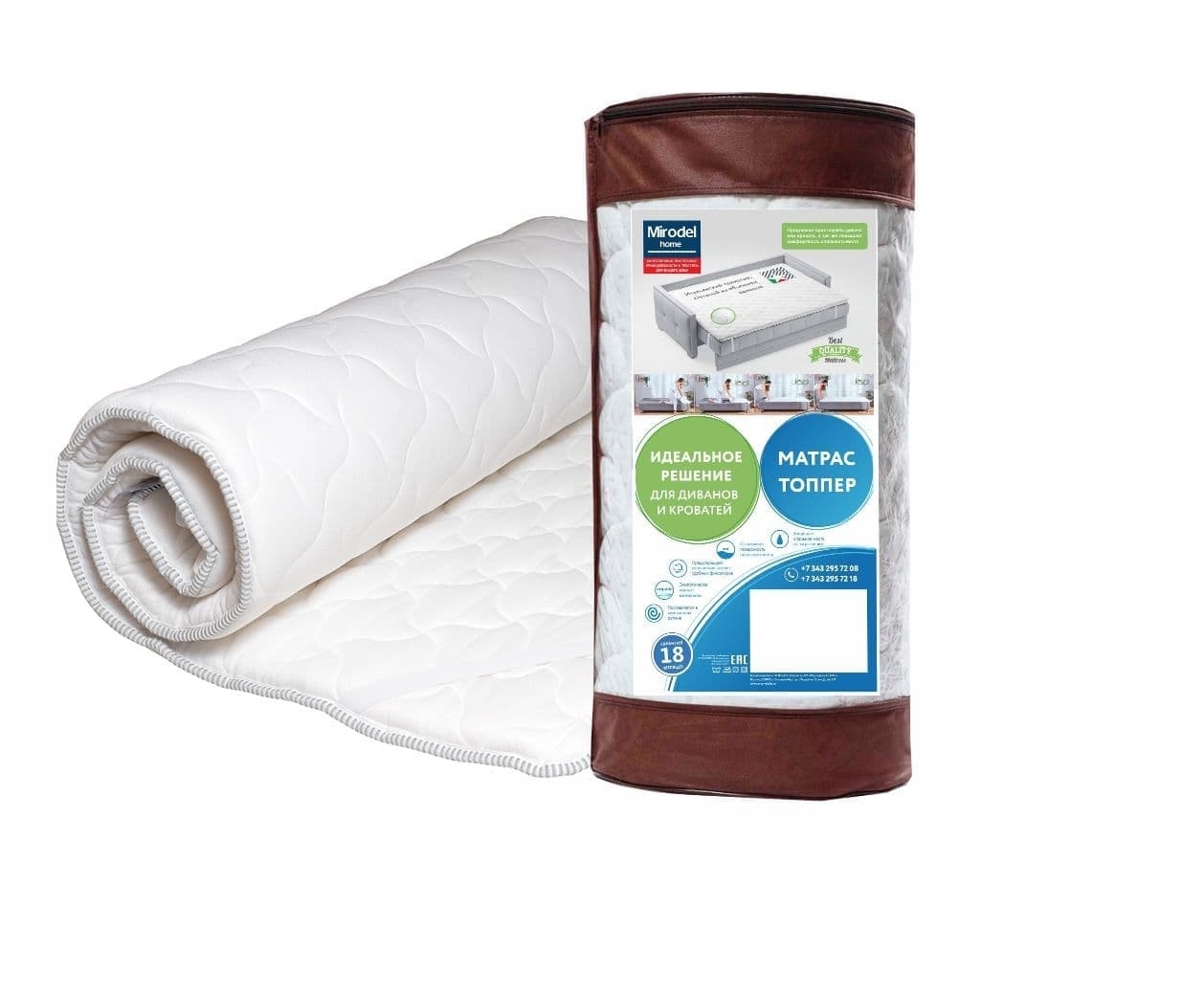 Матрас Миродель Ролл Топпер Лайт Релакс